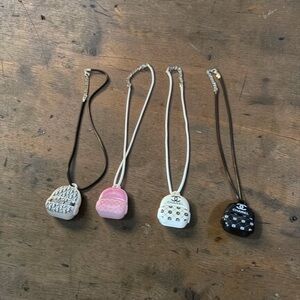 Luxe Backpack Necklace pick one Chanel, Dior, lv